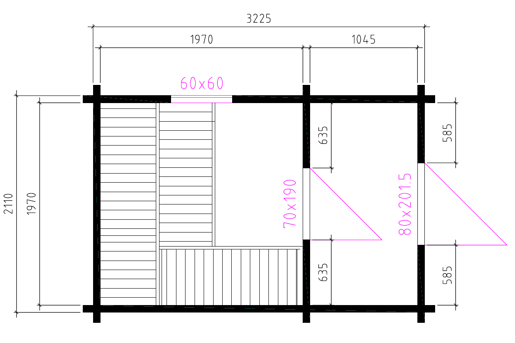 2335M 70Mm Plattegrond