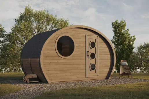 Barrelsauna Ovaal 1.95 Render 1