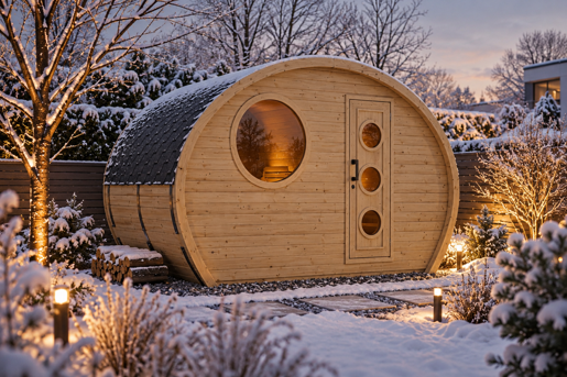 Barrelsauna Oval 1.95 Vuren Najaar Nieuw