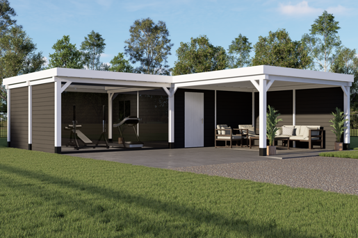 Flexline 3 Zwart Wit Tuin