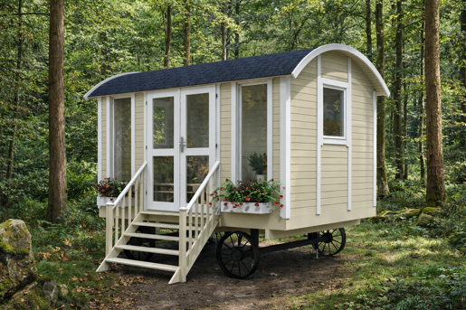 Pipowagen S Gecoat In Een Bos