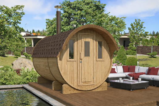Barrelsauna 3.3 Thermowood 1