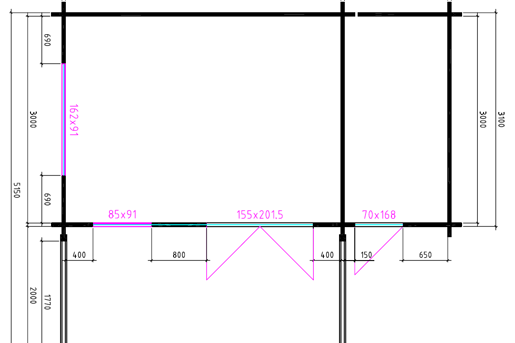 4 X 3 + 2 Z Plattegrond