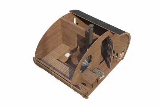 Barrelsauna Ovaal 3.0 Render 2