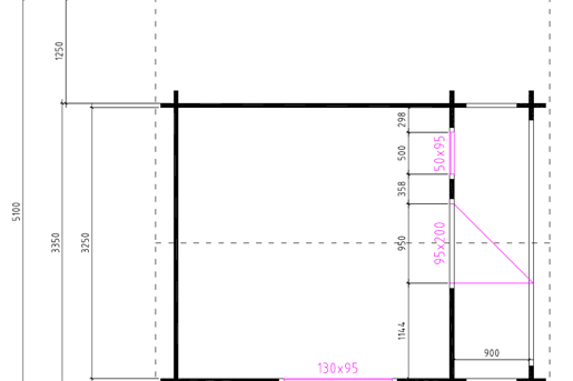 Trekkershut Standaard Plattegrond