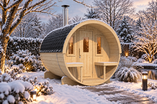 Barrelsauna 2.5 Nieuw Winter