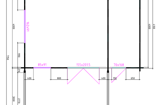 4 X 4 + 3 Z Plattegrond