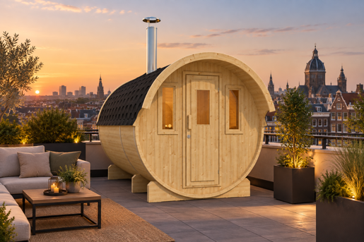 Barrelsauna 3.3 Onbehandeld Nieuw