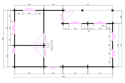 Houten Woning Plattegrond