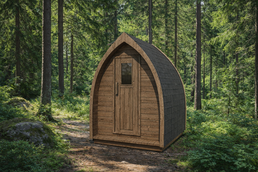 Camping Toilet Render Thermowood