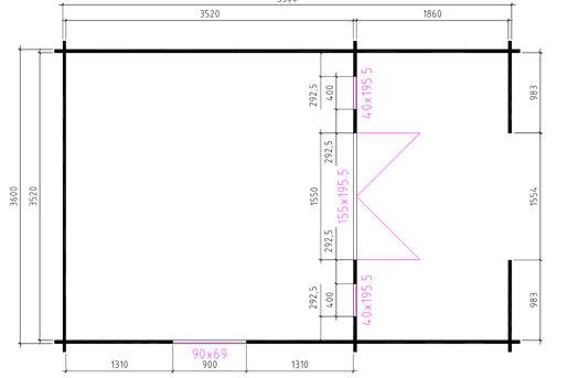 3838L Plattegrond
