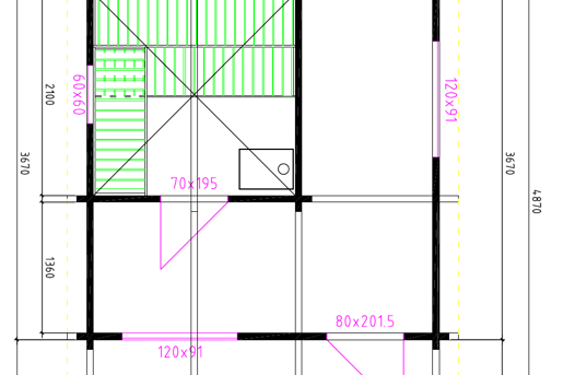 3940M 70Mm Plattegrond