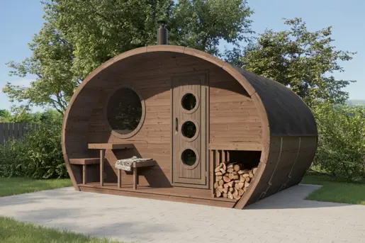 Barrelsauna Ovaal 3.0 Render 1